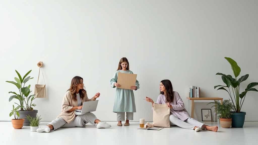 Illustration de personnes discutant avec des conseillers de l'Adie autour d'un projet entrepreneurial