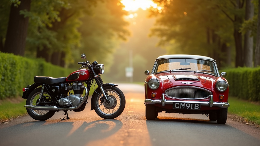 Moto classique Harley-Davidson assurée par Carole Nash