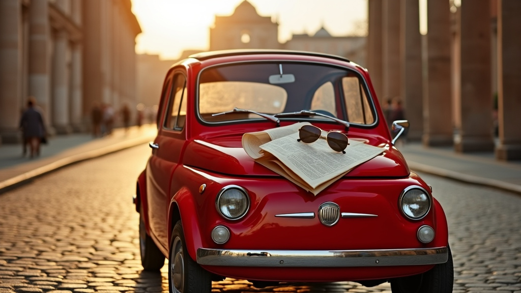 Carte des principales agences de location de voiture à Rome