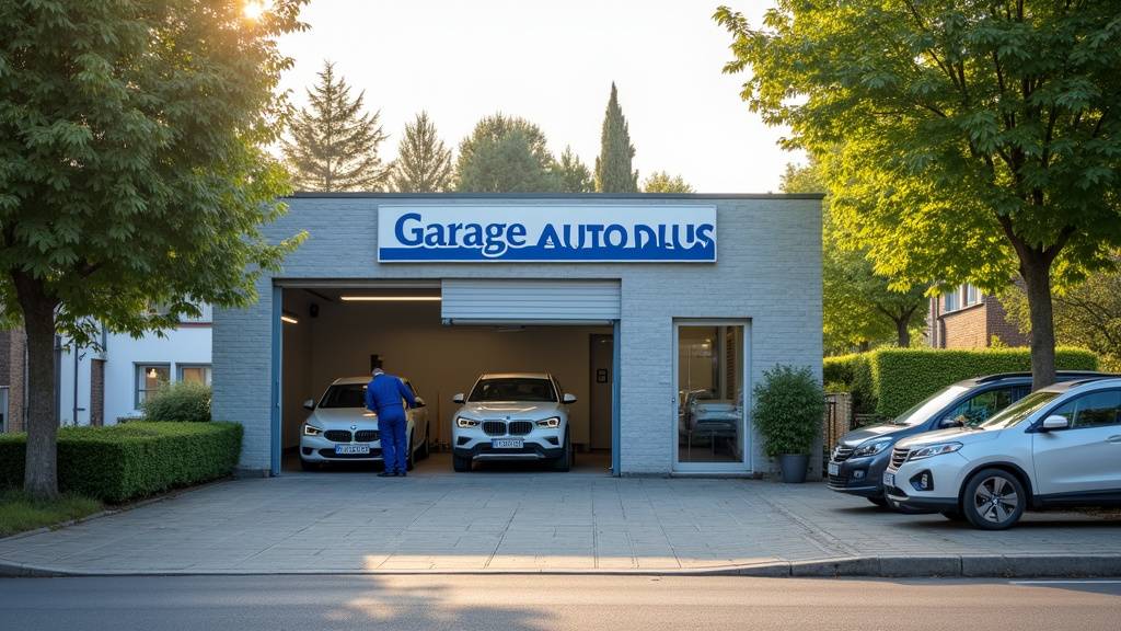 Atelier de garage propre et moderne avec outils professionnels