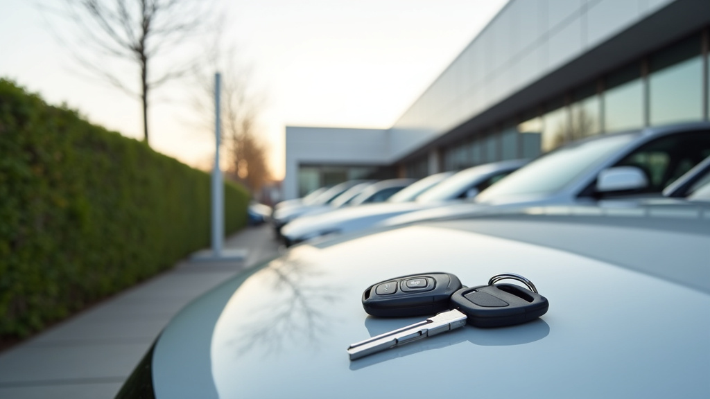 Intérieur du showroom de Monza Motors avec différents modèles d'occasion
